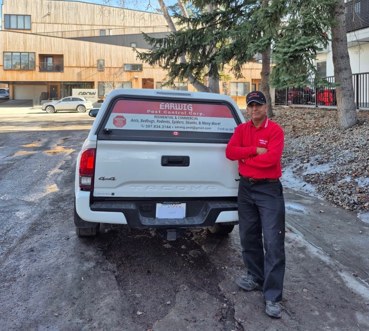 Earwig Pest Control Truck